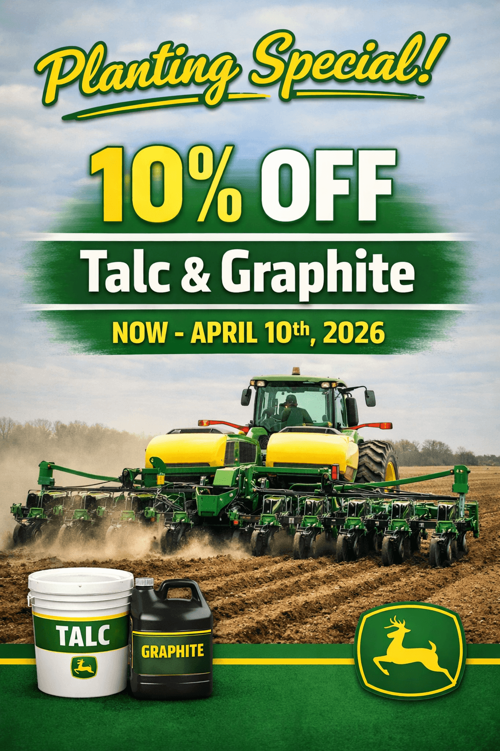 10% OFF Talc & Graphite